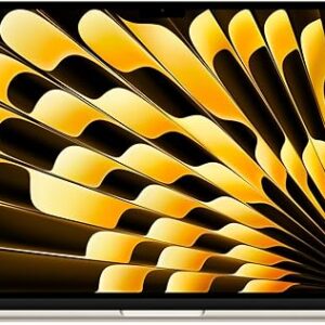 Apple 2024 MacBook Air 15″ Laptop with M3 chip: 38.91 cm (15.3″) Liquid Retina Display, 16GB Unified Memory, 512GB SSD Storage, Backlit Keyboard, 1080p FaceTime HD Camera, Touch ID- Starlight