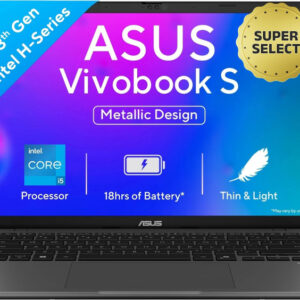 ASUS Vivobook S14 (2025) with Office 2024 + M365 Basic*, Backlit Keyboard, Intel Core i5 13th Gen 13420H - (16 GB/512 GB SSD/Windows 11 Home) S3407VA-LY037WS Thin and Light Laptop(14 inch, Matte Gray, 1.39 Kg, With MS Office)