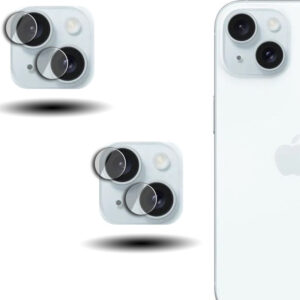 M-Clues Back Camera Lens Glass Protector for iPhone 15(Pack of: 2)