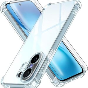 ShieldTech® Back Cover Case + Screen Protector for Vivo V60 5G | Camera Protection | Transparent Mobile Phone Back Case Cover for Vivo V 60 | Vivo V60 5G TPU Transparent Back Cover Case