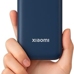 Xiaomi Pocket Power Bank 10000mAh 22.5W with Built-in Cable | Super Fast Charging PD |Smart 12 Layer Protection|Triple Output Ports|Supports Android,Apple, Tablets, Earbuds,Watch(MI Powerbank),Blue