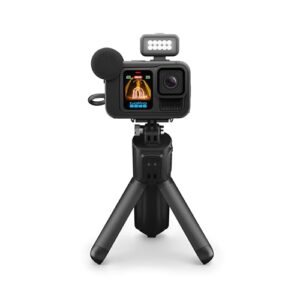 GoPro HERO13 Black Creator Edition Volta (Battery Grip, Tripod, Remote Control), Built In USB Multimedia Mod, Light Mod, Enduro Battery, Magnetic Lock Stand and Carry Case,24.7 Megapixels