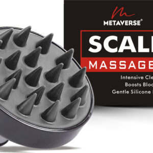 METAVERSE Scalp Massager for Hair Growth - Head Massager Scrubber Brush - Reduces Dandruff Scalp Massager for Hair Growth - Head Massager Scrubber Brush - Reduces Dandruff Massager(Black)