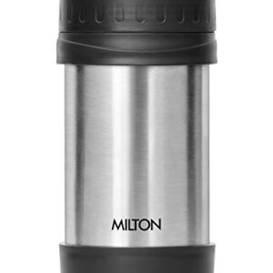 Milton Soup Flask Deluxe 500 ml Thermosteel I 100% Leak Proof I Premium SS304 Stainless Steel I Vacuum Insulated I Thermos for Soup, Tea, Coffee, Silver