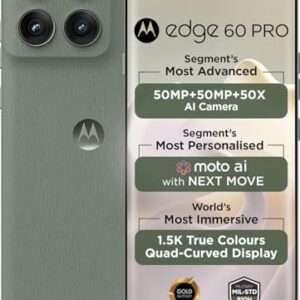Motorola Edge 60 Pro Pantone Shadow, 12GB RAM, 256GB Storage, Grey