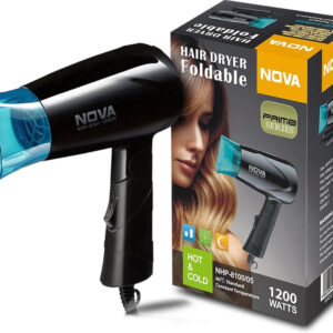 NOVA NHP 8100/05 Hair Dryer(1200 W, Black, Blue)