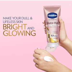 Vaseline Gluta-Hya Dewy Radiance Lotion for Face & Body Gives Brighter Skin 70ml(70 ml)