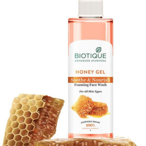 BIOTIQUE Honey Gel Soothe & Nourish FoamingReduce Dryness All Skin Types Face Wash(200 ml)