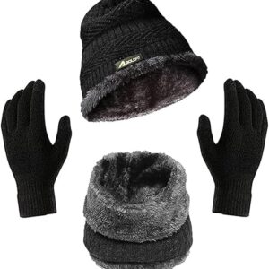 Boldfit Winter Cap for Women Woolen Winter Cap for Men with Neck Warmer & Gloves Set Beanie Cap for Men Winter Wear Woolen Cap for Women Thermal Cap Winter Wear for Men Beanies Cap