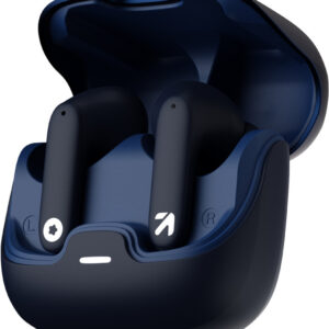 GOBOULT Z40 with ENC Mic, 60Hr Battery, Metal Finish, Low Latency, 5.3v Bluetooth(Blue, In the Ear)