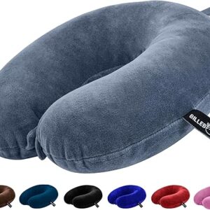 Billebon Premium Neck Pillow for Travelling Airplane Travel Pillow Comfortable Head Rest Neck Holder Pillow (Grey)