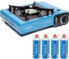 CAMPINGAZ Camp Bistro with CP250 Portable Gas Cartridge - Pack of 4 (Blue, 33 x 28 x 9 cm)