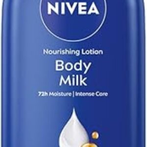 NIVEA Nourishing Body Milk 600ml Body Lotion with Hyaluronic Acid | 72Hr Hydration | Deep Moisture Care for Very Dry Skin | Enriched with Almond Oil | Smooth, Radiant & Healthy Looking Skin Care