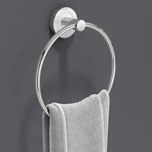 Plantex Compact Stainless Steel Towel Hanger for Bathroom/Towel Holder/Napkin Holder for Wash Basin/Towel Ring/Bathroom Accessories (Pack of 1)