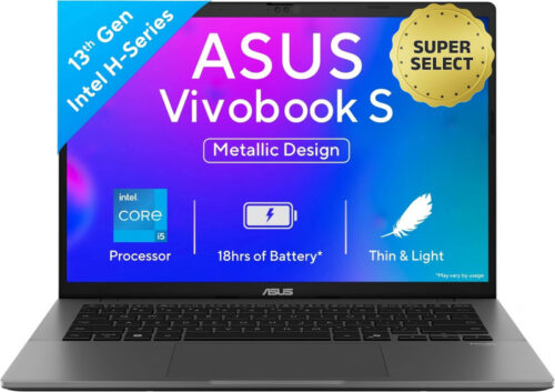 ASUS Vivobook S14, Smartchoice, AMD Ryzen AI 7 350, 16GB RAM, 1TB SSD, FHD+ 14″, Windows 11, Office 2024, M365 Basic (1Year), Matte Gray, 1.4Kg, M3407KA-SF049WS, 50 Tops,Metallic Design, Copilot AI PC