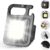 DOTCOM LED Mini Cob Keychain and Magentic Flashlight Portable USB Rechargeable Light 3 Light Modes with Folding Bracket,for Walking Camping?Square?,Black, 1000 Lumen