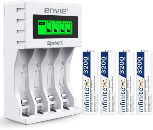 ENVIE® (ECR11MC + 2800 4PL) SprintX Ultra Fast Rechargeable Batteries Charger