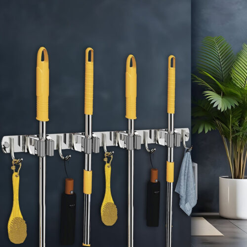 Chillyfit Broom Holder Wall Mounted 2 Pack,