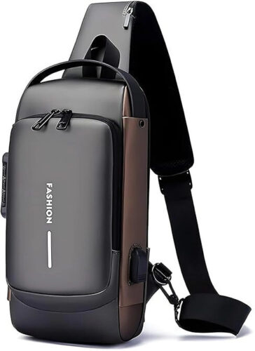 Small 10 L Backpack New Sling Bag Anti-Theft USB Crossbody Backpack Waterproof Chest Shoulder Bag