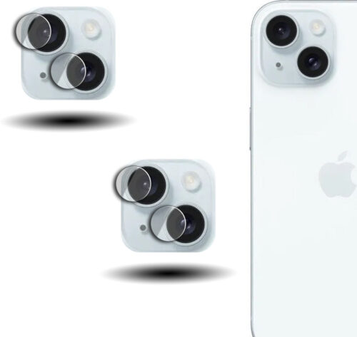 CLOUDVALLEY 2 pack Camera Lens Protector for iPhone 15