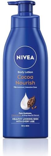 NIVEA Cocoa Nourish 400ml Body Lotion with Deep Moisture Serum| 72 H Moisturization | With Cocoa Butter & Coconut Oil | Non Greasy & Healthy Looking Skin |For Very Dry Skin