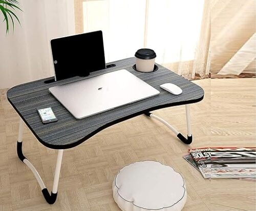PALAK Foldable Wooden Mini Laptop Table for Bed,