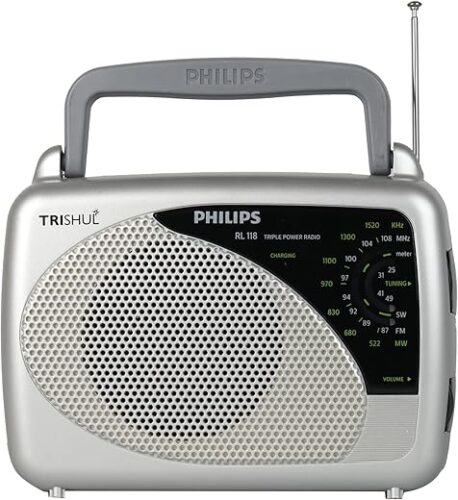 Philips DL167/94 Portable/Hand Carry Radio with MW/SW/FM Bands,