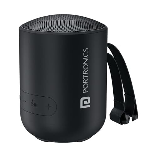 Portronics SoundDrum P 20W Portable Bluetooth Speaker with 6-7 hrs Playback Time, Handsfree Calling, USB Slot, Aux-in Port, Type C Charging