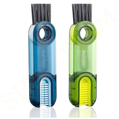 Shyam Enterprise-3 in 1 Multifunctional Bottle Cleaning Brush (Pack of 2) for Bottle Cap