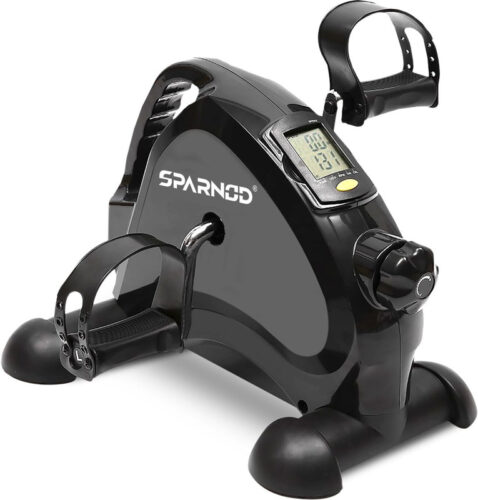 Sparnod Fitness SMB-100_B Series Mini Cycle Pedal Exerciser with Fixing Strap,