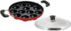 Swarambh 1 Red Appam Patra With Lid and Two Handles Paniarakkal