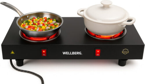 Wellberg 2000W Double Burner Electric Hot Plate